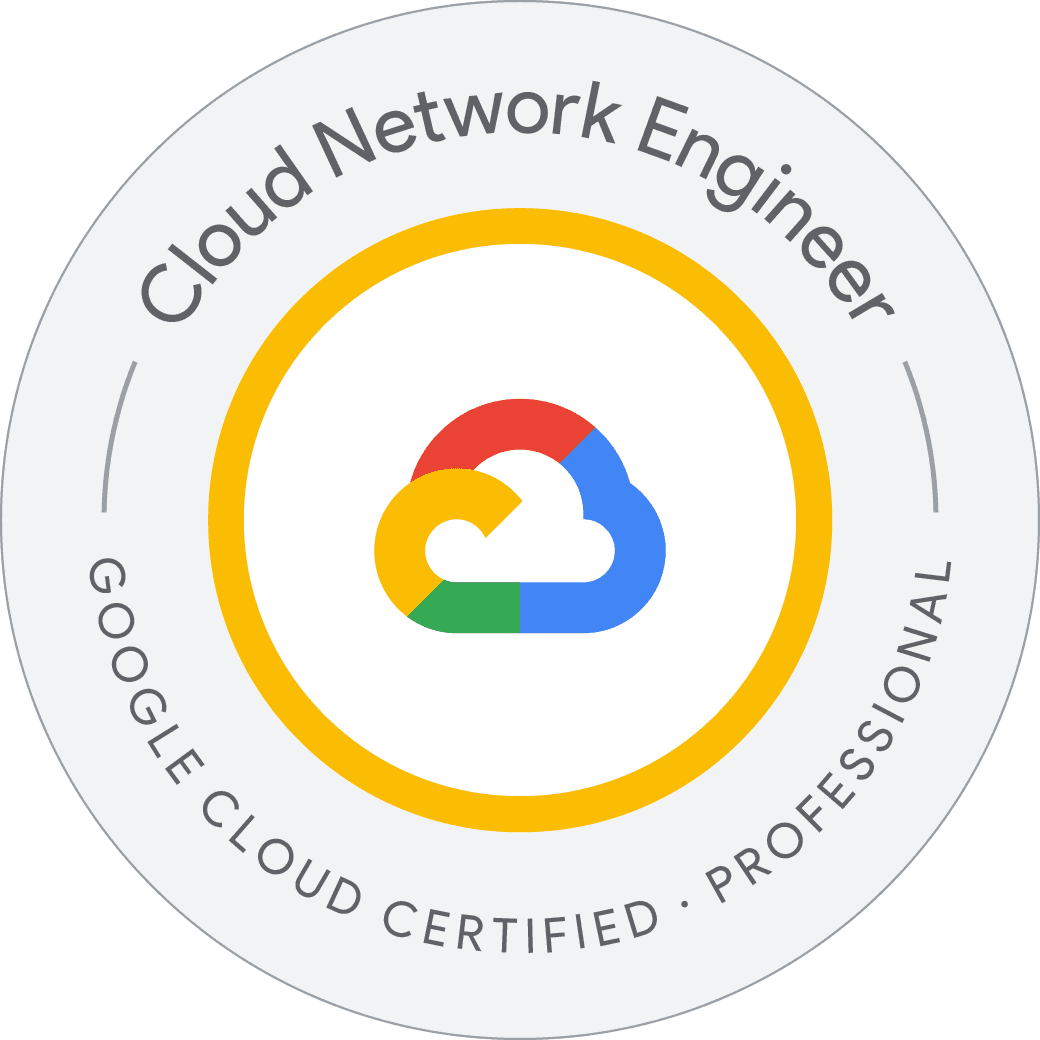 Professional Cloud Network Engineer Certification Badge
